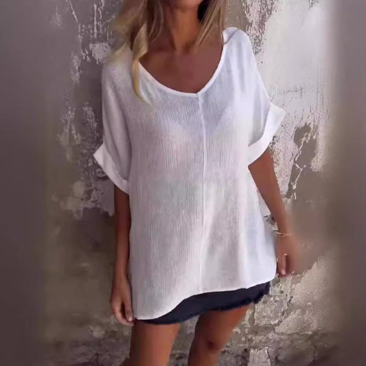 🌺Oversized V-Neck Top for Women