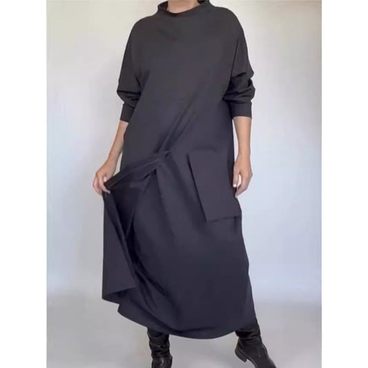 Ανεπίσημο χαλαρό Casual Patchwork Maxi φόρεμα