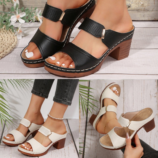 🎉Sandale pentru femei cu călcâi înalt Slip-On🎁