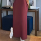 🎉【S-XL】💕Γυναικείο Μακρύ Φόρεμα με V-Λαιμόκοψη, Αμανικό και Σχίσμα