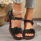 🌸Γυναικεία Floral Open Toe Chunky Σανδάλια👡