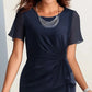 🔥【S-2XL】👗 Κομψό φόρεμα μονόχρωμο