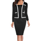 🔥👗【S-4XL】Elegant and elegant women's imitation two-piece dress
