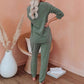 Women’s Casual Loose Fit Top & Pants 2-Pieces Set