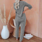 Women’s Casual Loose Fit Top & Pants 2-Pieces Set