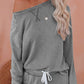 Women’s Casual Loose Fit Top & Pants 2-Pieces Set