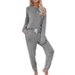 Women’s Casual Loose Fit Top & Pants 2-Pieces Set